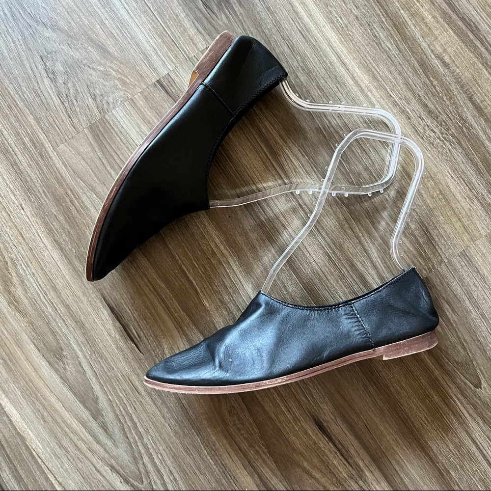 Zara Leather Slippers Babouches Slides - Picture 6 of 11